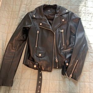 Zara Leather Moto Jacket